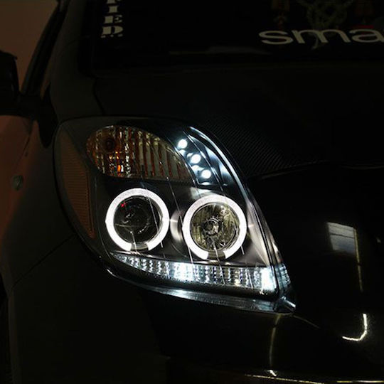 Sonar Front Lights Angel Eyes Led for Toyota Yaris 2006-2009 2pcs