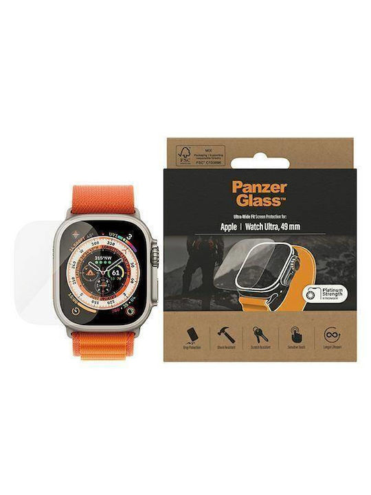 PanzerGlass PG-3680 Ultra Wide Fit Tempered Glass pentru Apple Watch Ultra 49mm - Ceas Apple Ultra 49mm