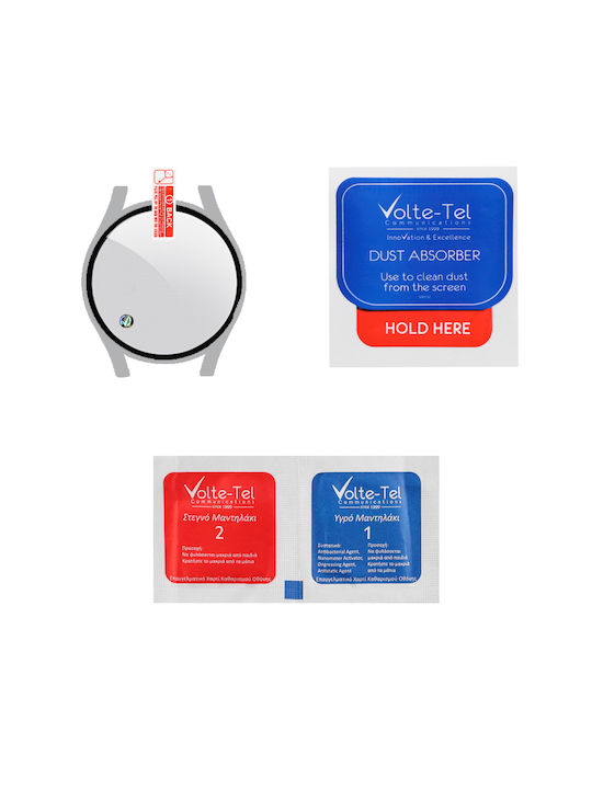 Volte-Tel Full Face Tempered Glass για το Galaxy Watch 5 44mm 1τμχ 8325793 Silver