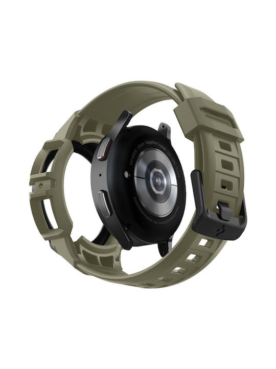 Spigen Rugged Armor ”Pro” Θήκη Σιλικόνης Vintage Khaki για το Galaxy Watch5 Pro