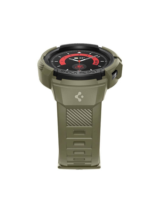 Spigen Rugged Armor ”Pro” Θήκη Σιλικόνης Vintage Khaki για το Galaxy Watch5 Pro