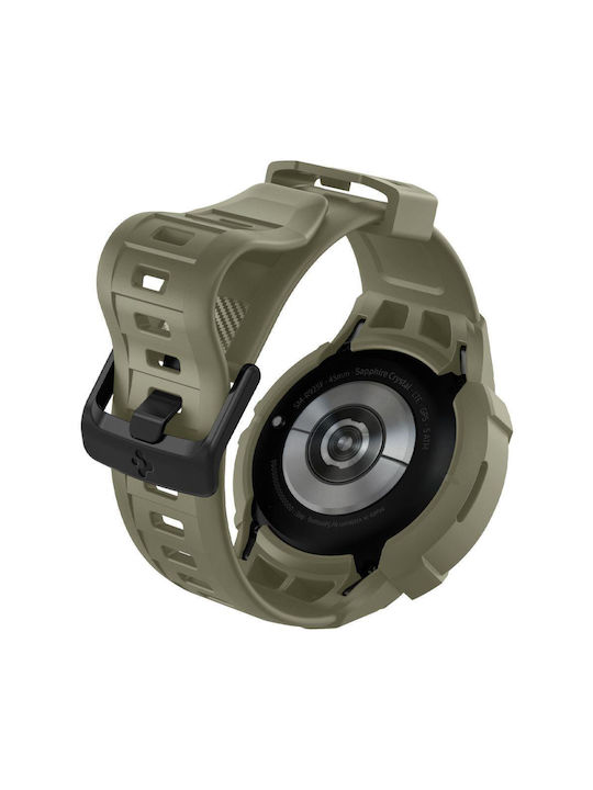 Spigen Rugged Armor ”Pro” Θήκη Σιλικόνης Vintage Khaki για το Galaxy Watch5 Pro