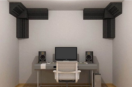 EQ Acoustics Project Cube Bass Trap 2 Pieces 30cm x 30cm x 300mm in Gray Color