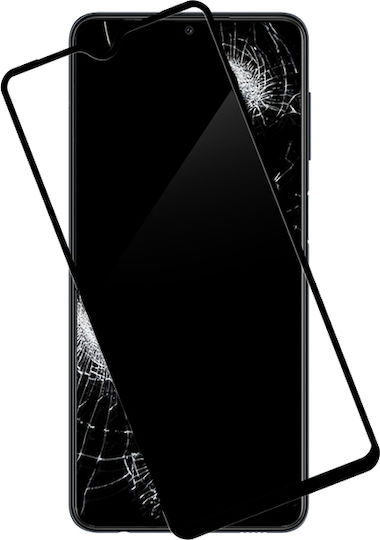 Crong 7D Nano Flexible 0.3mm Full Face Tempered Glass Μαύρο (Galaxy M23)