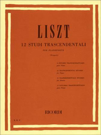 Ricordi Franz Liszt 12 Studi Trascendentali Sheet Music for Piano