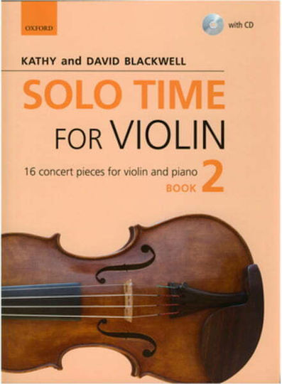 Oxford University Press Solo Time for Violin Book 2 + CD Learning Method for Violin + CD
