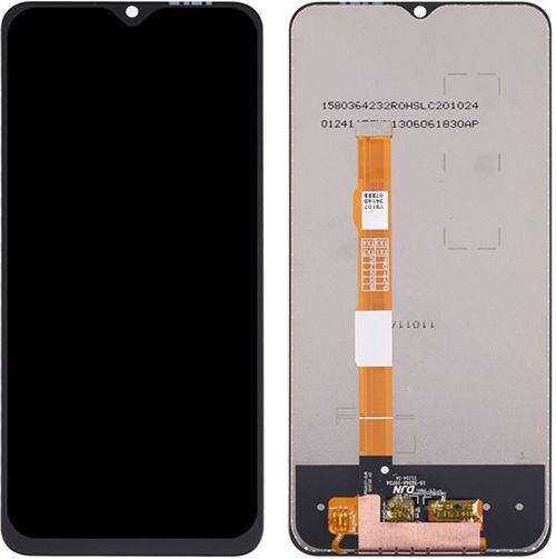 Screen with Touch Mechanism and Frame for Vivo Y76 5G (Black)