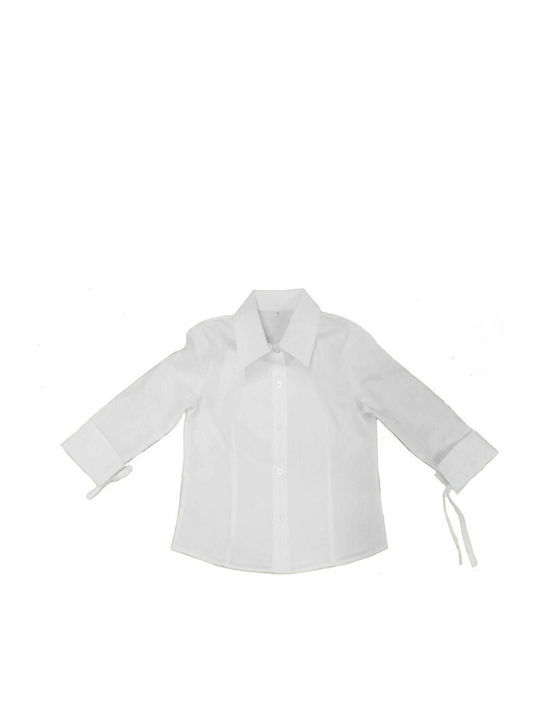 Kids Parade Shirt White Poulain for Girl