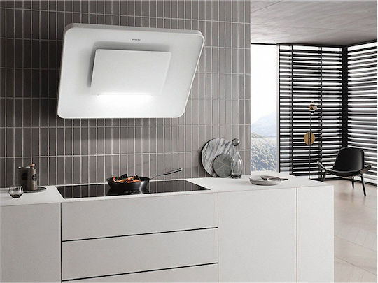 Miele DA 6999 W Pearl Απορροφητήρας Καμινάδα 90cm Λευκός με Wi-Fi