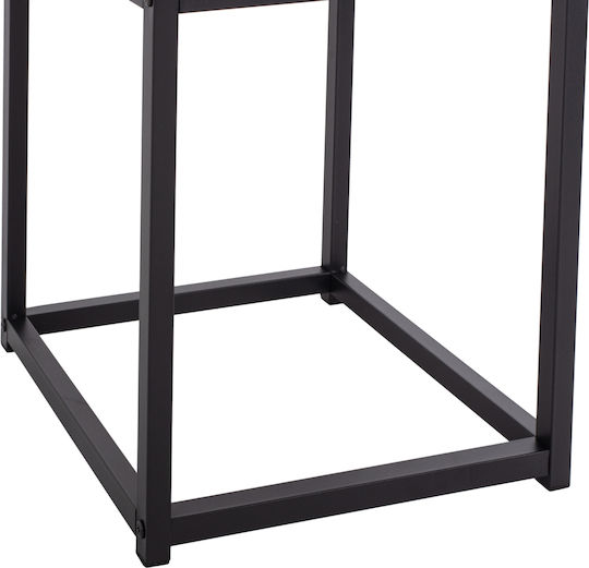 Quadratisches Zigon Grelay Holz Marmor 2 Stück M45xB45xH50cm