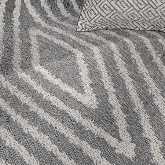 Guy Laroche Norton Ριχτάρι Πολυθρόνας Δύο 'Οψεων Chenille 180x150εκ. Grey