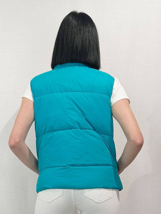Vero Moda 10281432 Women's Short Puffer Jacket for Winter Blue