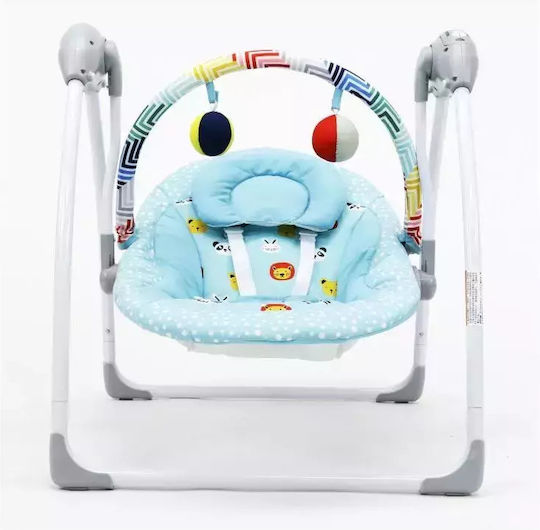 Asalvo Elektrisch Baby Relax Schaukel Musical mit Musik Blau für Kind bis 9kg