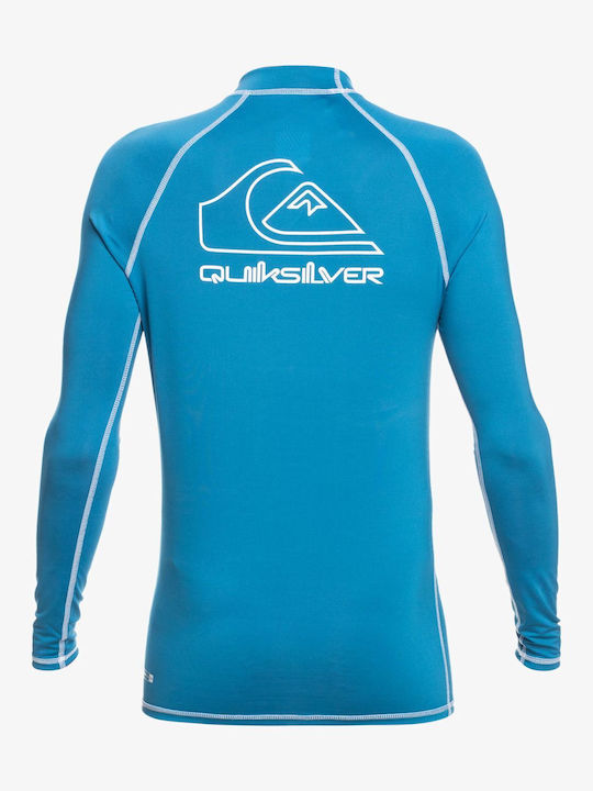 Quiksilver On Tour Ανδρική Μακρυμάνικη Αντηλιακή Μπλούζα Μπλε