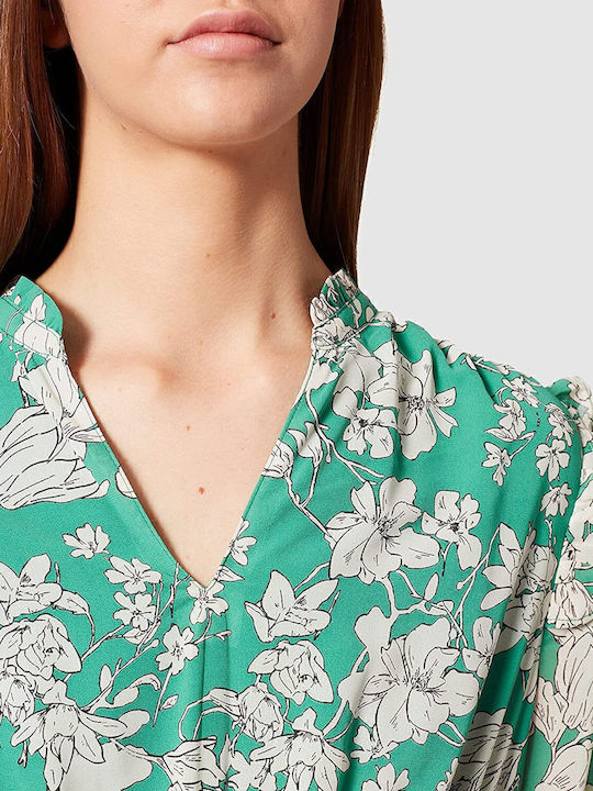 Mini Kleid mit Rüschen Grün