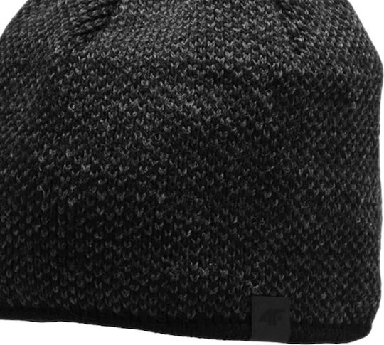 Beanie Ανδρικός Σκούφος Πλεκτός σε Μαύρο χρώμα