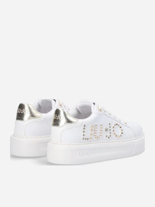Adidași Flatforms Pentru Femei Albă