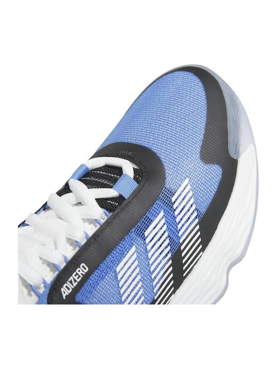 Adizero Select High Basketball Shoes Blue Fusion / Core Black / Cloud White