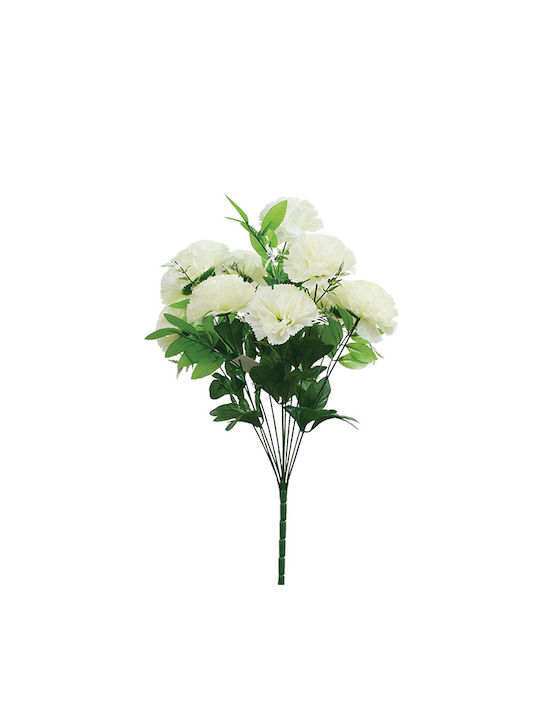 Marhome Buchet din Flori Artificiale Crizantema Ecru 55cm 1buc