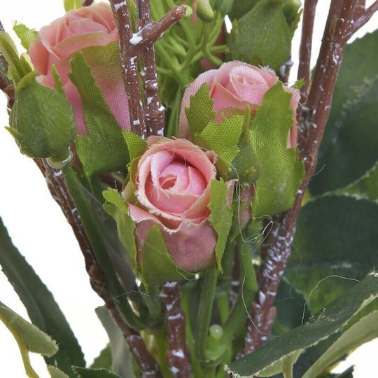Künstliches Dekoratives Rose Zweigstelle Rosa Inart