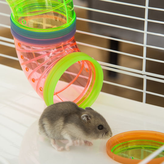Pawhut Hamster Cage 59x36x69cm