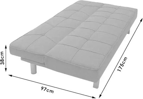 Travis Canapea Cu Trei Locuri Pat Albastru Deschis 175x83x83cm