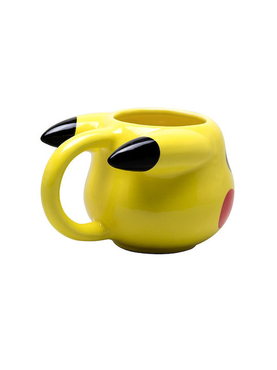 Stor Pokemon Pikachu Head 3D Κούπα Κεραμική Κίτρινη 500ml