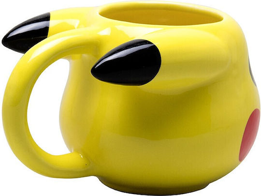 Stor Pokemon Pikachu Head 3D Керамична Жълта Чаша 500ml