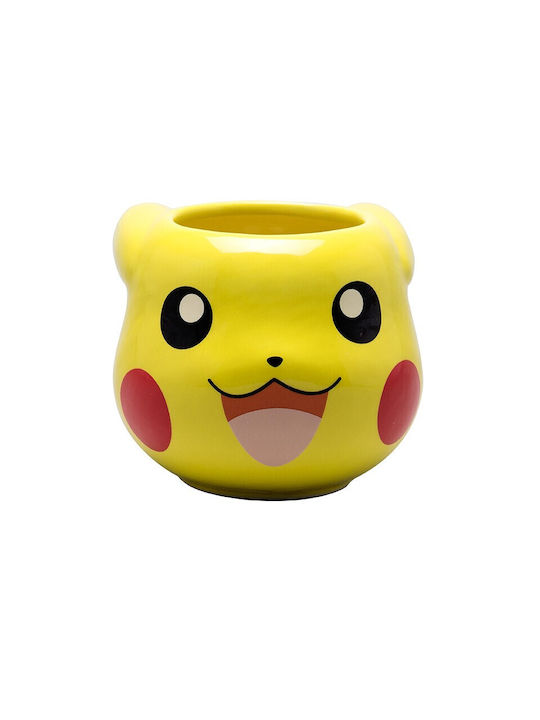 Stor Pokemon Pikachu Head 3D Κούπα Κεραμική Κίτρινη 500ml