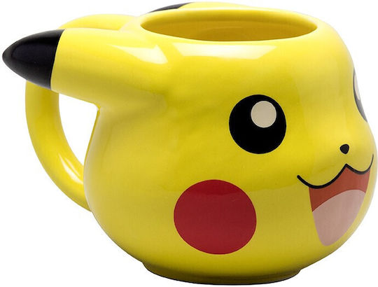 Stor Pokemon Pikachu Head 3D Керамична Жълта Чаша 500ml