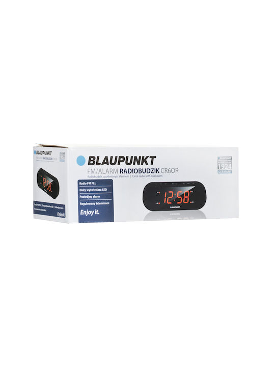 Blaupunkt CR6OR Επιτραπέζιο Ψηφιακό Ρολόι με Ξυπνητήρι & Ραδιόφωνο