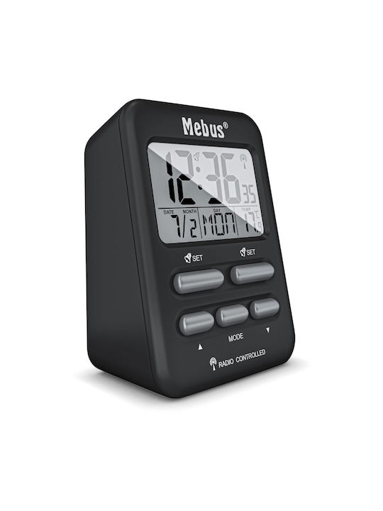 Mebus Funk Wecker Tabletop Digital Clock with Alarm 25799