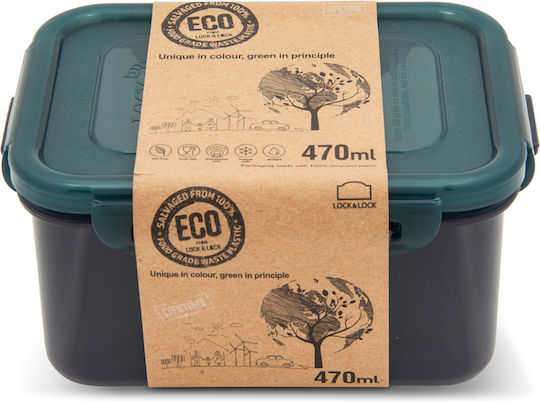 Lock&Lock Δοχείο Φαγητού Πλαστικό Γκρι 470ml