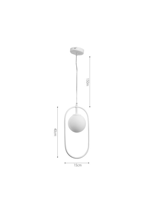 Inlight Lustră Decorativă cu Soclu pentru Bec G9 Alb