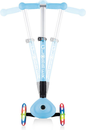 Globber Παιδικό Πατίνι Αναδιπλούμενο Junior Foldable Fantasy Lights Τρίτροχο για 2+ Ετών Γαλάζιο