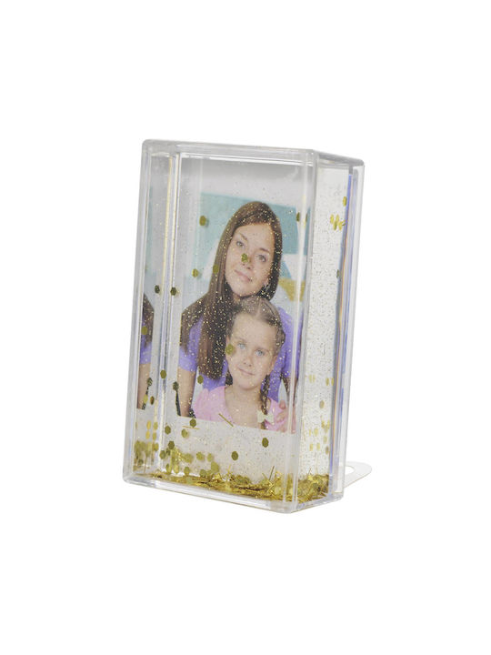 Fujifilm Plastic Picture Frame Mini Snow Globe Effect with White Border