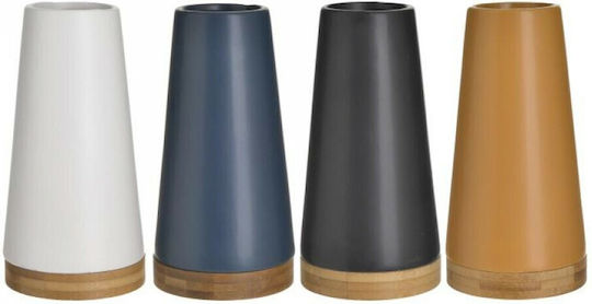 Click Wooden Vase Black/Natural Dimensions 10x20cm