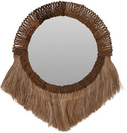 HomeMarkt HM7804 Καθρέπτης από Ίνες Abaca Καφέ Διαμέτρου 70cm HomeMarkt HM7804 Καθρέπτης από Ίνες Abaca Καφέ Διαμέτρου 70cm