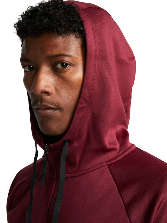 Dri-Fit Sweatshirt mit Kapuze Burgundisch