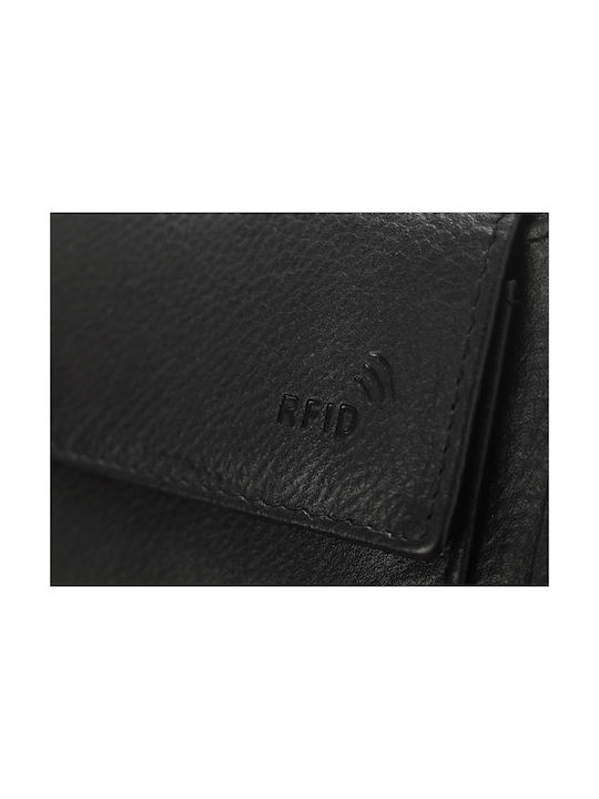 Lavor Men's Leather Wallet with RFID Black