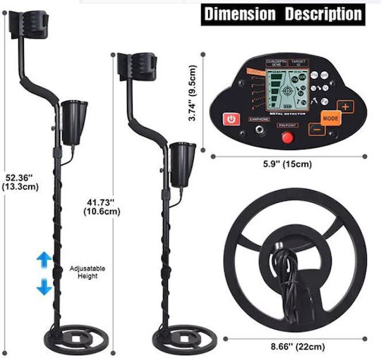 TianXun MD-5030 Detector de metale Deasupra solului