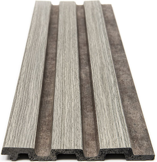 3D Wall Panels Foam with Glue Piano 2 Grey Oak Rust Gray 290x12.2x1.2cm