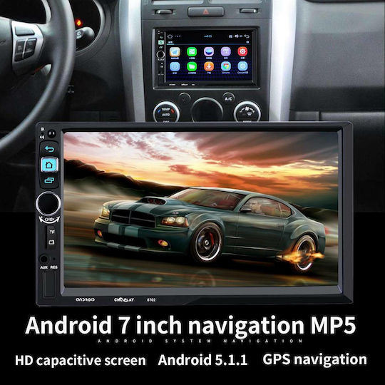 Sistem Audio Auto 2DIN (Bluetooth/USB/AUX/WiFi/GPS/Apple-Carplay/Android-Auto) cu Ecran Tactil 7"