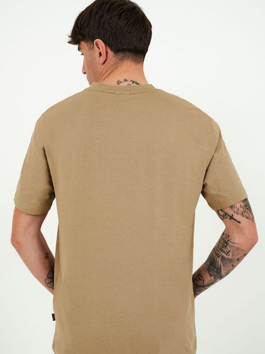 Hugo Boss Men's Short Sleeve T-shirt Beige