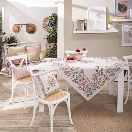 Teoran Aracena Easter Tablecloth Polyester Purple 140x140x140cm
