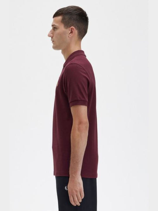 Fred Perry Polo Bluse Burgundisch