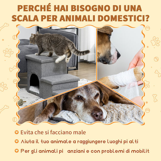 Pawhut Nest Cat Gray 73.5x33x40.5cm