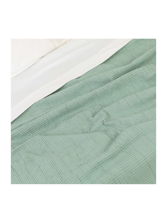 Borea Waffle Pique Blanket Double 230x260cm Verde