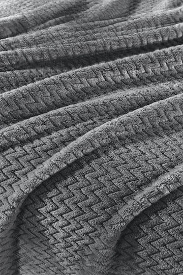 Guy Laroche Rombus Blanket Fleece Super Double 220x240cm Carbon