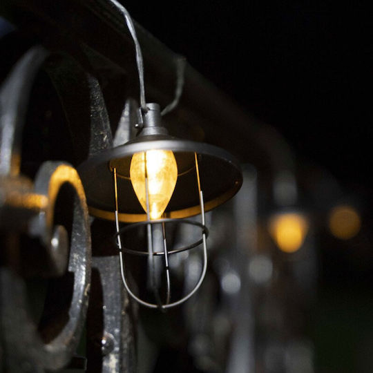 Xanlite Hanging Solar Light Garland with Warm White Light 3000K IP44